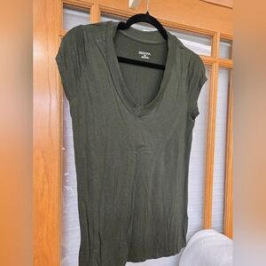 Merona Forest Green Fitted Short Sleeve Tee